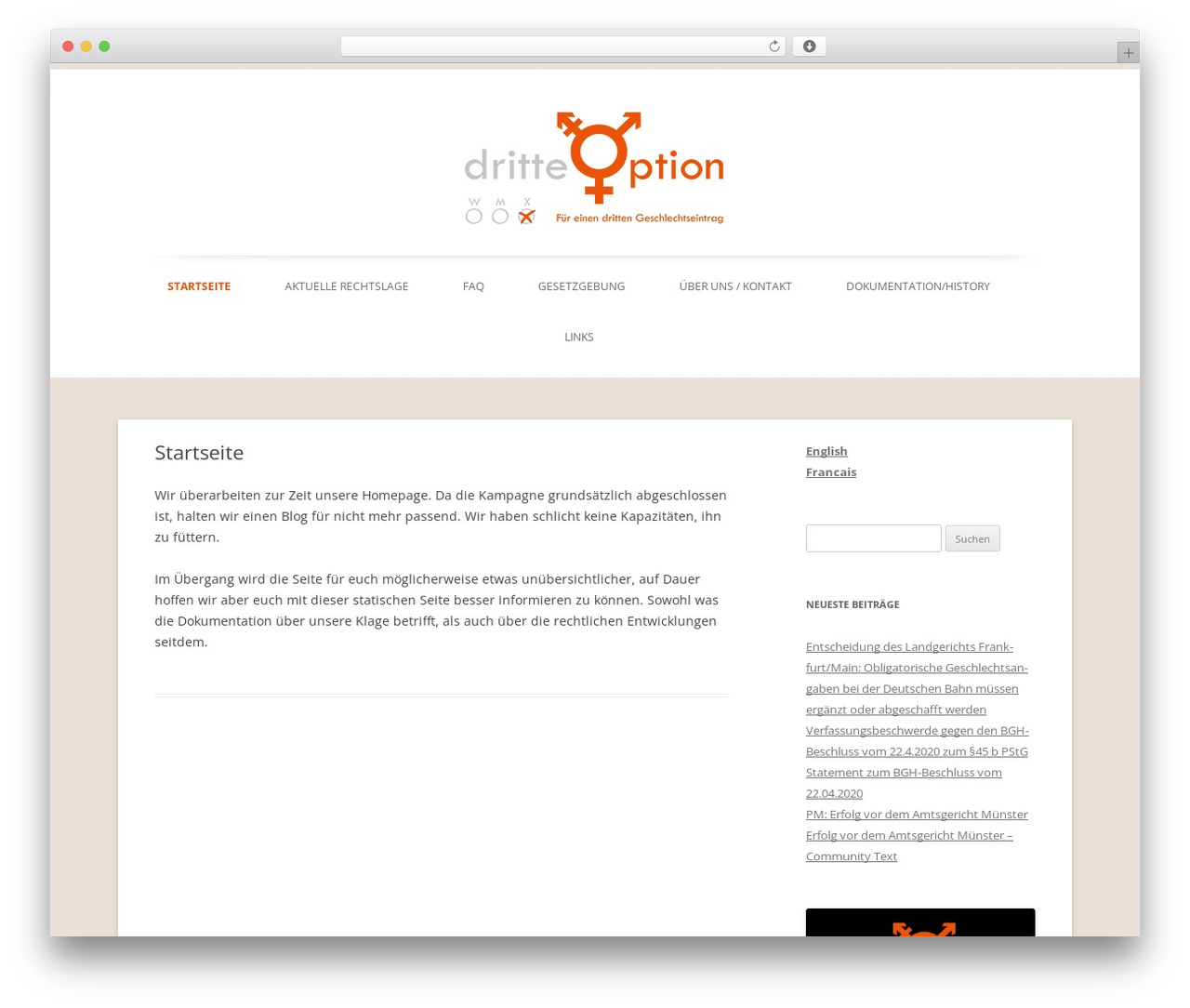 WordPress theme Twenty Twelve - dritte-option.de
