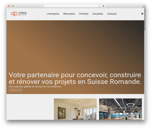 Tenweb builder WordPress plugin - creaprojets.ch