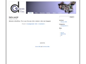 WordPress website theme dGen WordPress website theme dGen