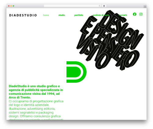 WordPress website theme Diade - diadestudio.it