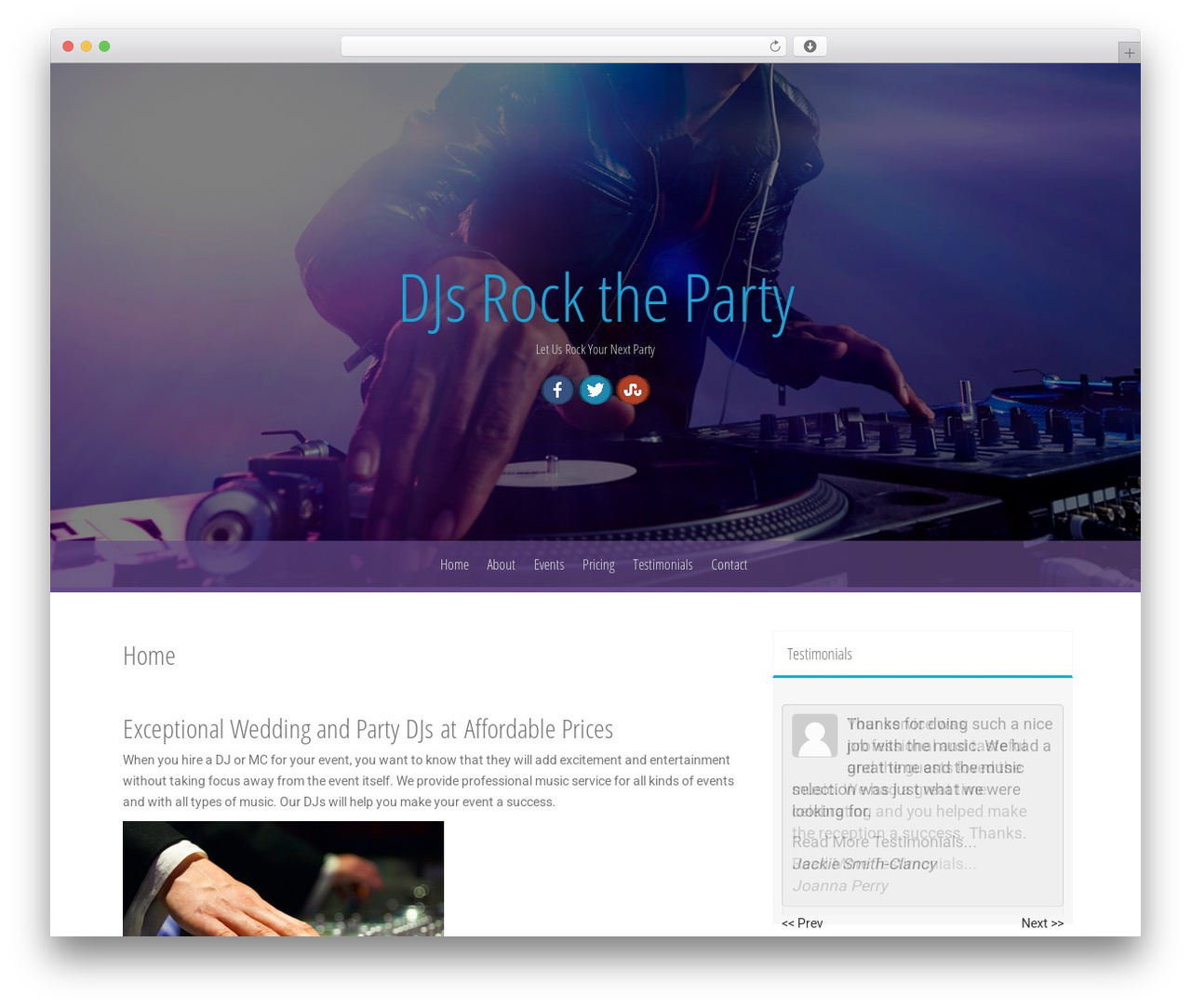 WordPress website theme Freak Pro - djsrocktheparty.com WordPress website theme Freak Pro - djsrocktheparty.com