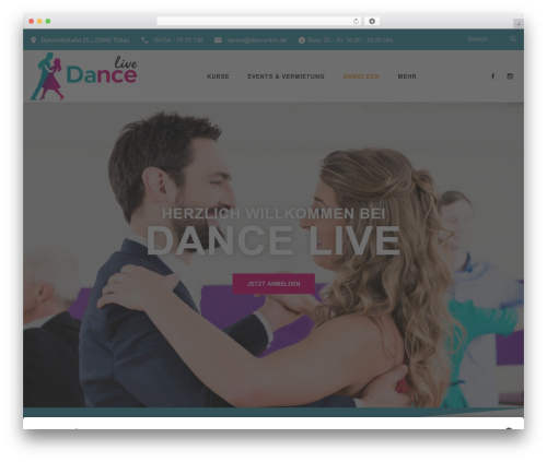Zoomba WordPress theme - tanzschule-trittau.de