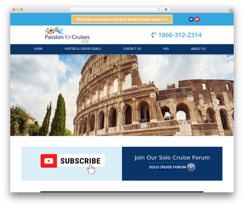 Bootstrap Basic WP theme - passionforcruisesusa.com