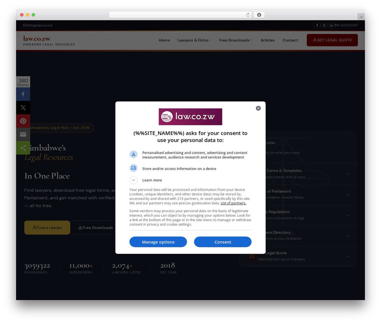 Hello Elementor theme WordPress - law.co.zw