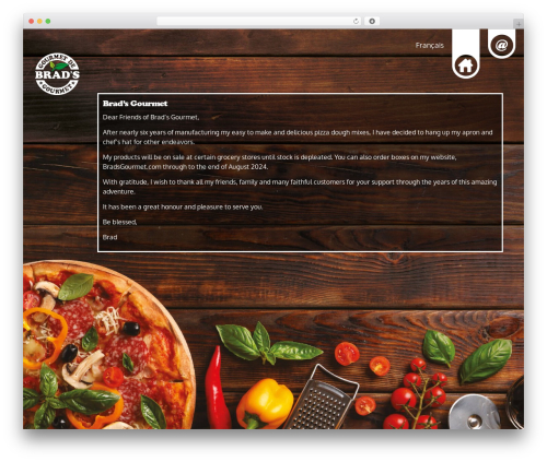 Theme WordPress Storefront - bradsgourmet.com