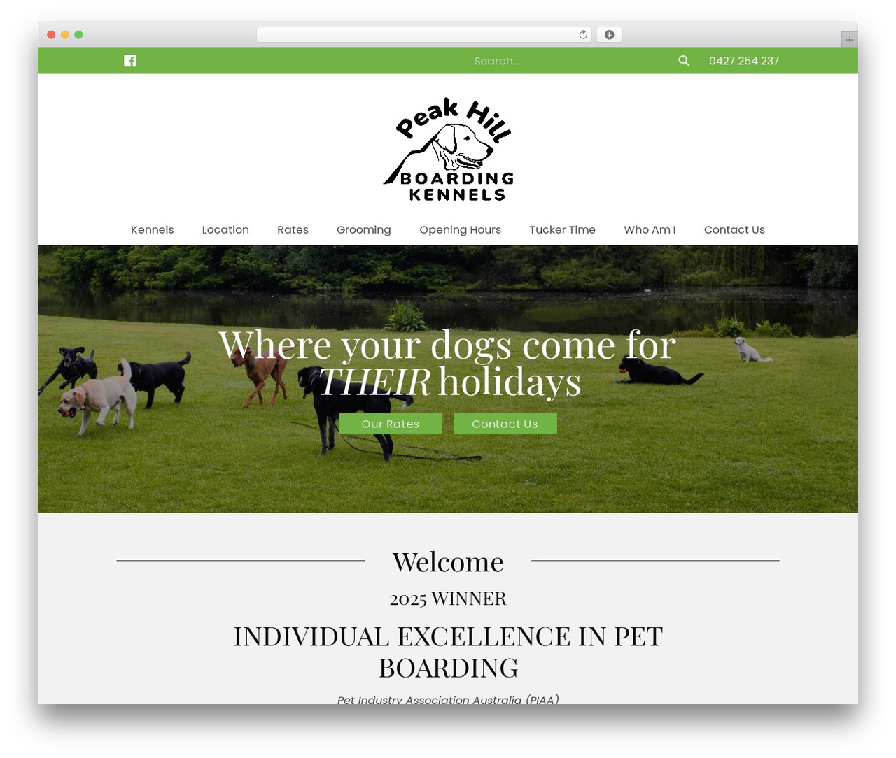 Theme 7 WordPress theme - peakhillboardingkennels.com