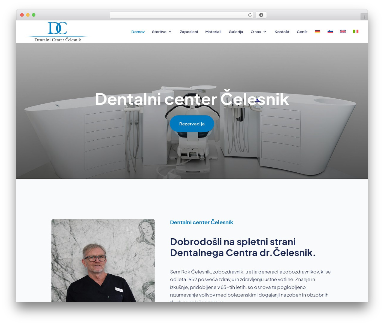 Theme WordPress Divi - dentalnicenter.com