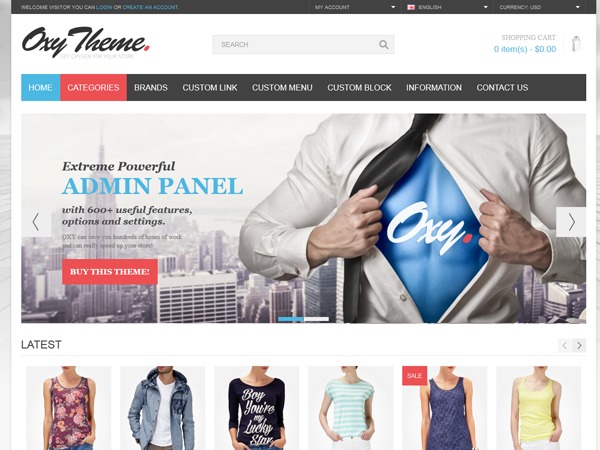 Theme WordPress OXY by Smartdatasoft Team