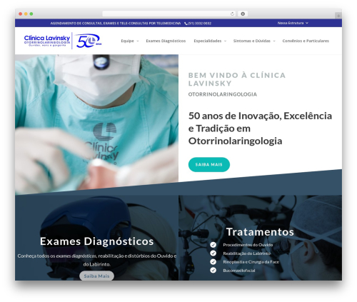 WordPress theme Divi - otorrino-lavinsky.com.br