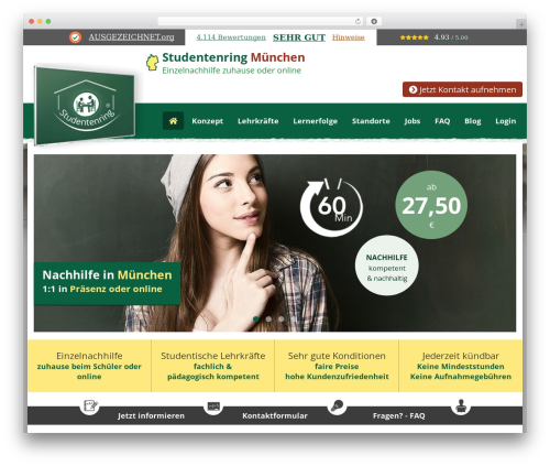 WordPress theme Studentenring WordPress-Theme - muenchen.studentenring.de
