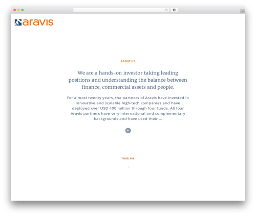 aravis WordPress theme - aravis.ch