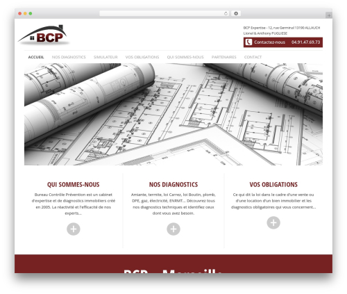 BCP Responsive WordPress theme - diagnostic-immobilier-marseille.com