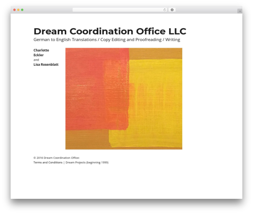 Bodega WordPress theme - dreamcoordinationoffice.net