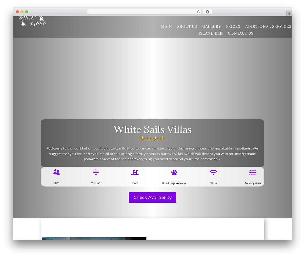 Divi WordPress theme - wsvillas.com