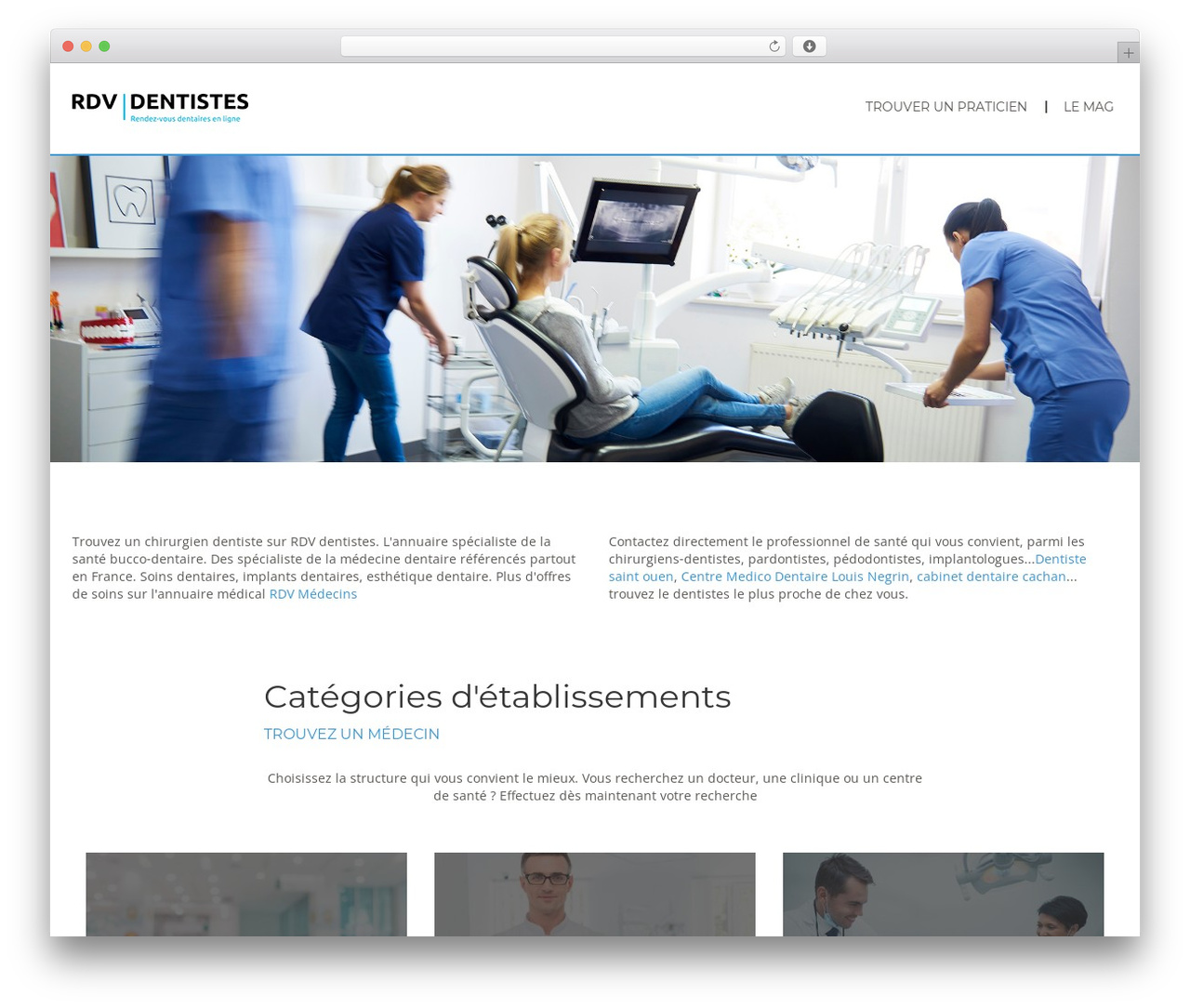 DocDirect WordPress theme - rdv-dentistes.com