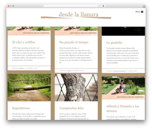 Fall WordPress theme - desdelallanura.com