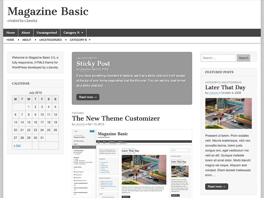 Magazine Basic wallpapers WordPress theme Magazine Basic wallpapers WordPress theme