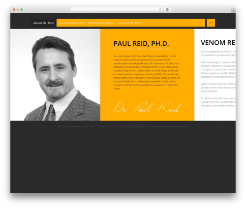 Profession WordPress theme - drpaulreid.com