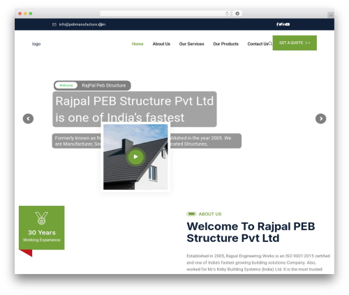 Rooftek WordPress theme - rajpalpebmanufacture.com