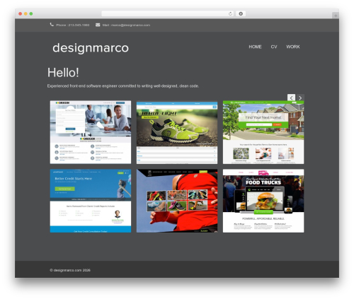 Simple Wordpress Theme theme WordPress - designmarco.com
