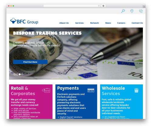 WordPress theme BFC WordPress Theme - bfcgroupholdings.com