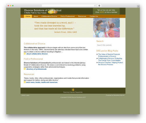 Catalyst WordPress theme - divorcesolutionsofct.com