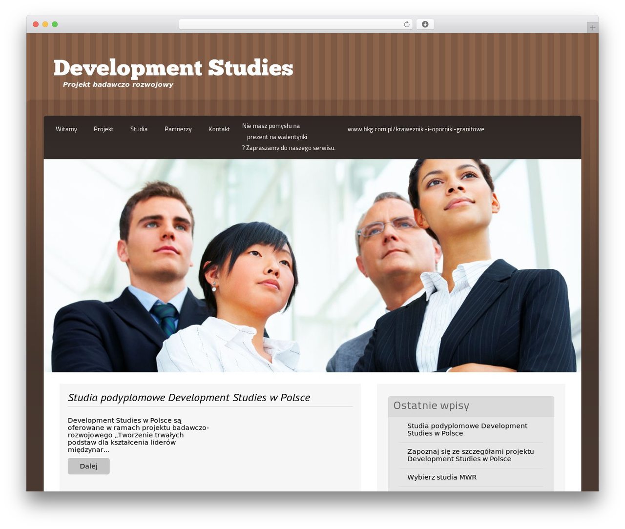 Destro DEVELOPMENT-STUDIES premium WordPress theme - development-studies.pl