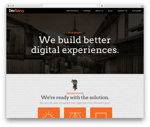 DevSavvy WordPress theme - devsavvy.com