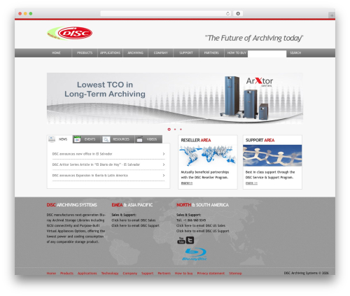 DISC Theme premium WordPress theme - disc-archiving.com