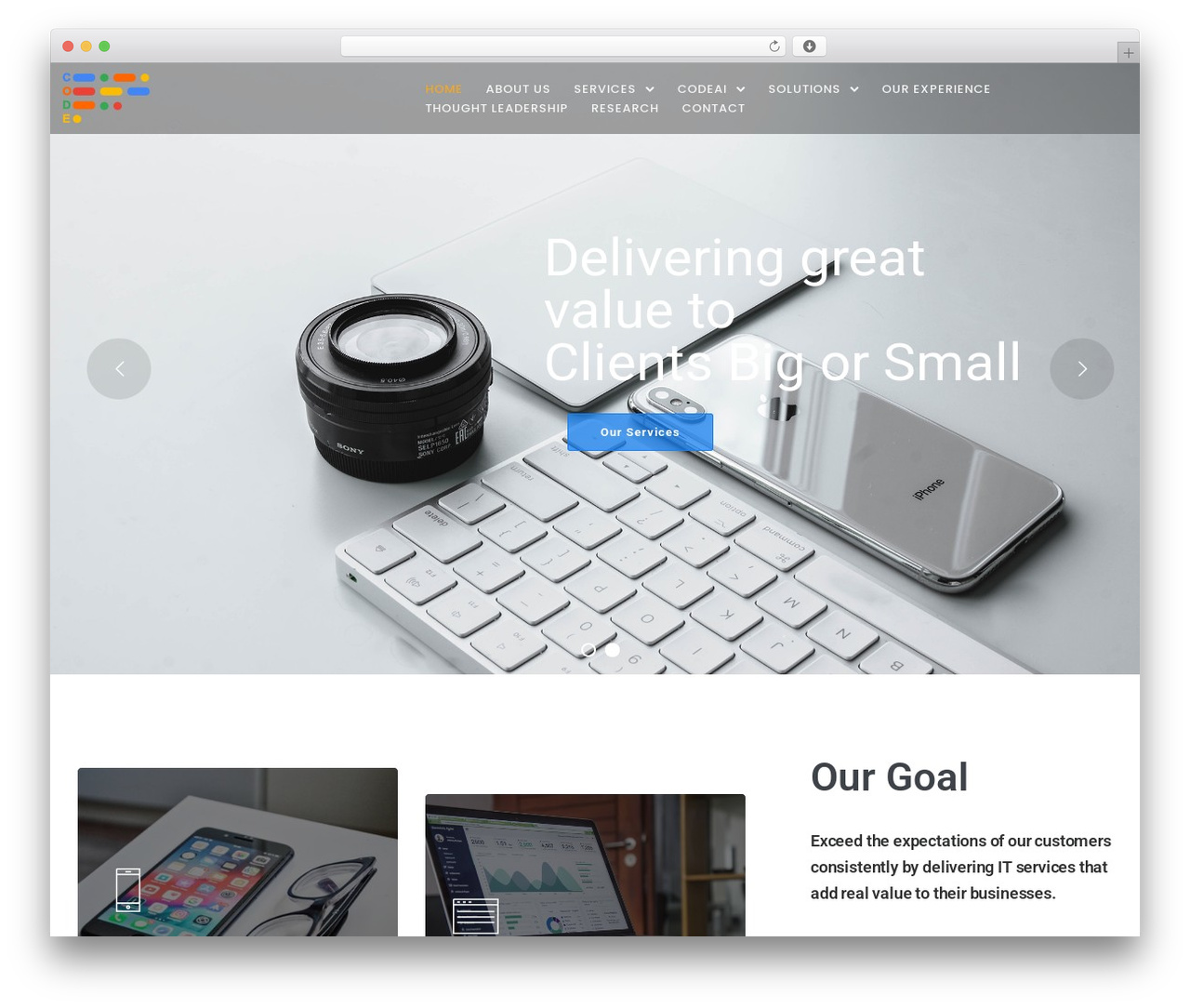 Exponent theme WordPress - codeology.solutions