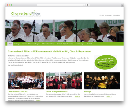 Respondjs WordPress plugin - chorverband-filder.de