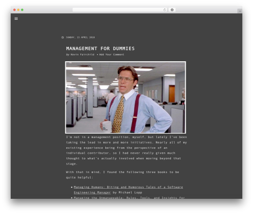 Parchment theme WordPress - developmentgeek.com