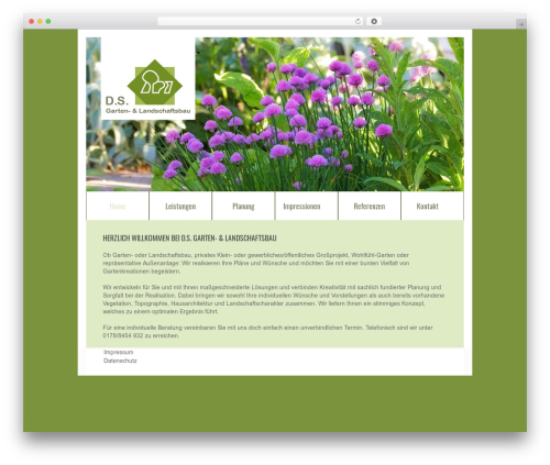 Simple best WordPress theme - ds-garten-landschaftsbau.de