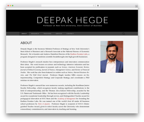 Simple contact info WordPress plugin - dhegde.com