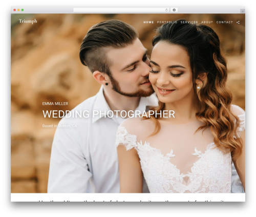 Theme WordPress Flatbase - triumph-demo.slickpic.site