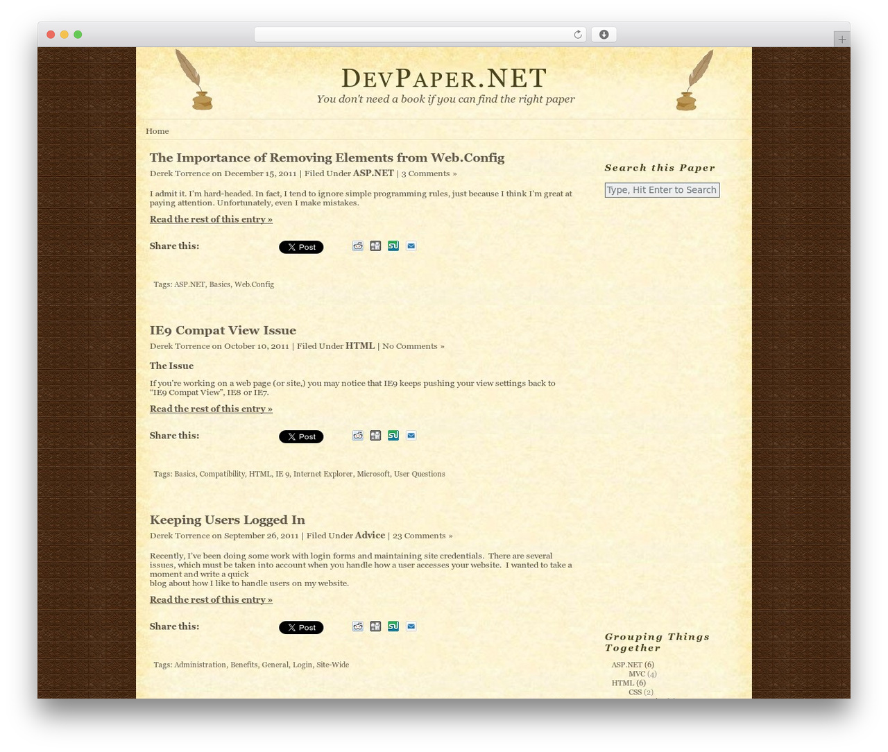 Theme WordPress Parchment Draft - devpaper.net Theme WordPress Parchment Draft - devpaper.net