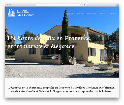 Theme WordPress SiteOrigin Corp - villa-des-cedres.com