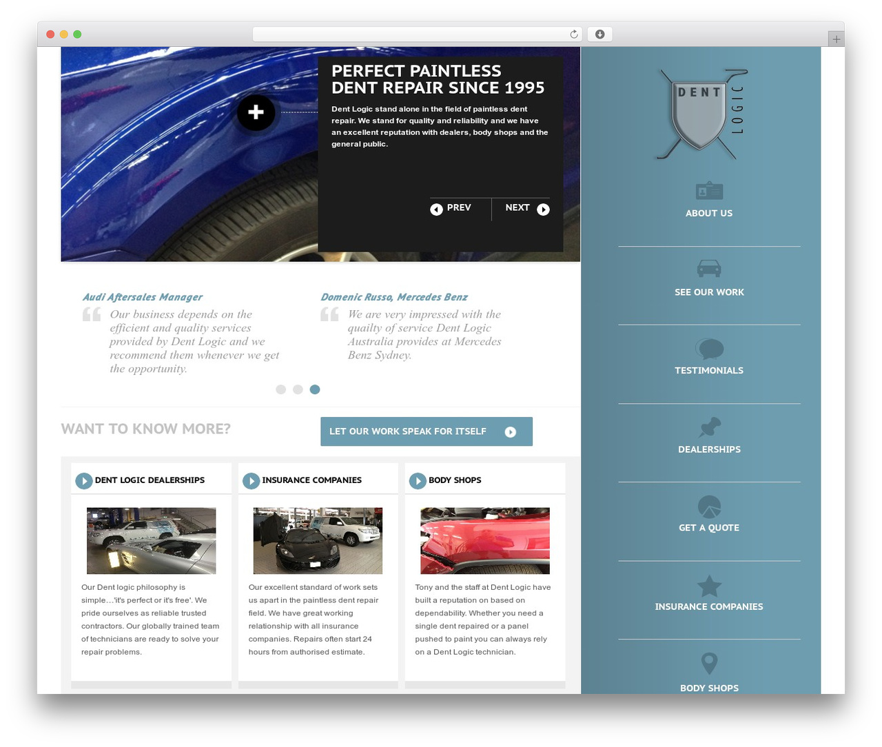 WordPress theme Dent Logic - dentlogic.com.au