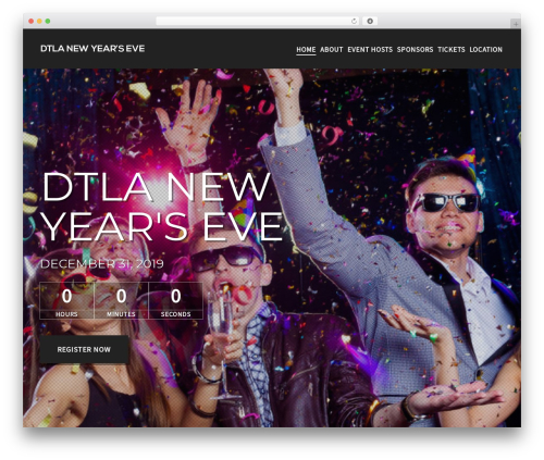 WordPress theme Eventme - dtla-newyearseve.com