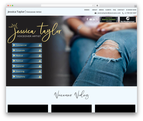 WordPress theme Genesis - www.jessicavo.com