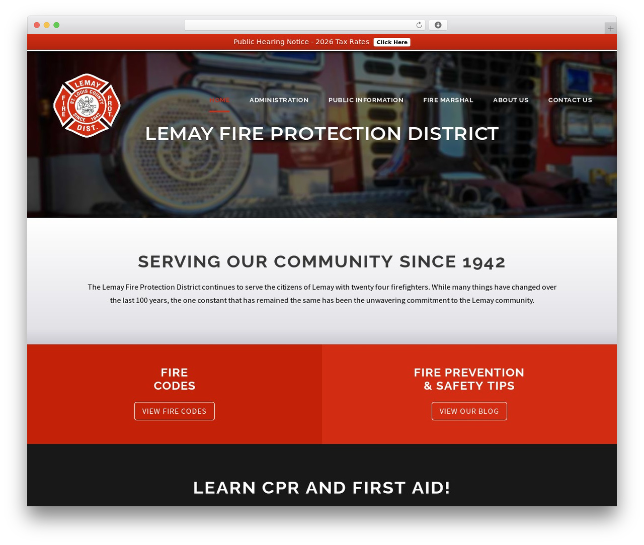 WordPress theme Infinite - lemayfire.org