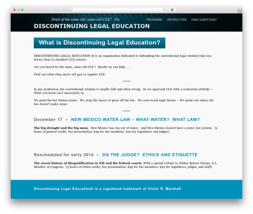WordPress theme inFocus - discontinuinglegaleducation.com