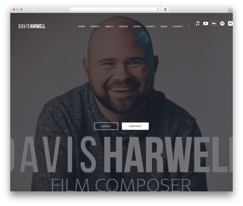 WordPress theme Pheromone - davisharwellmusic.com