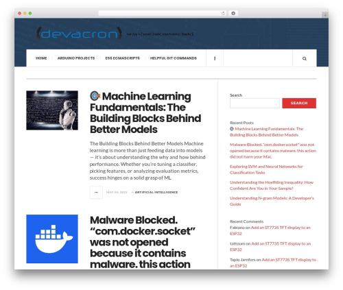 JustWrite WordPress theme - devacron.com JustWrite WordPress theme - devacron.com