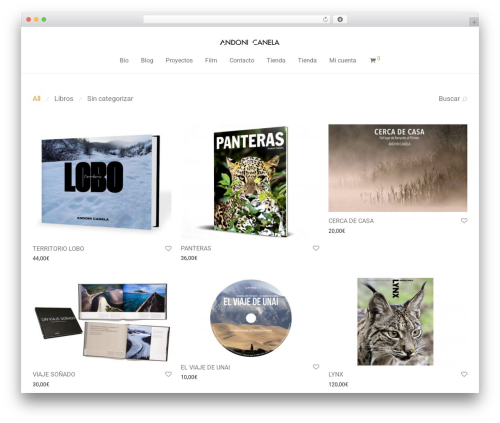 Nm portfolio WordPress plugin - andonicanela.com