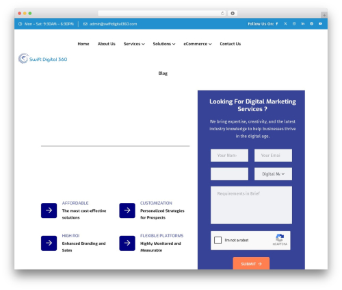TechBiz WP theme - swiftdigital360.com