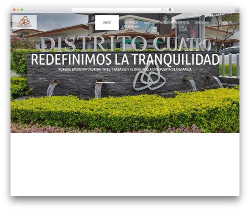 WordPress website theme cherry - distrito4escazu.com