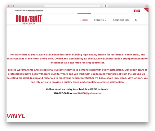 X smooth scroll WordPress plugin - durabuiltfence.com