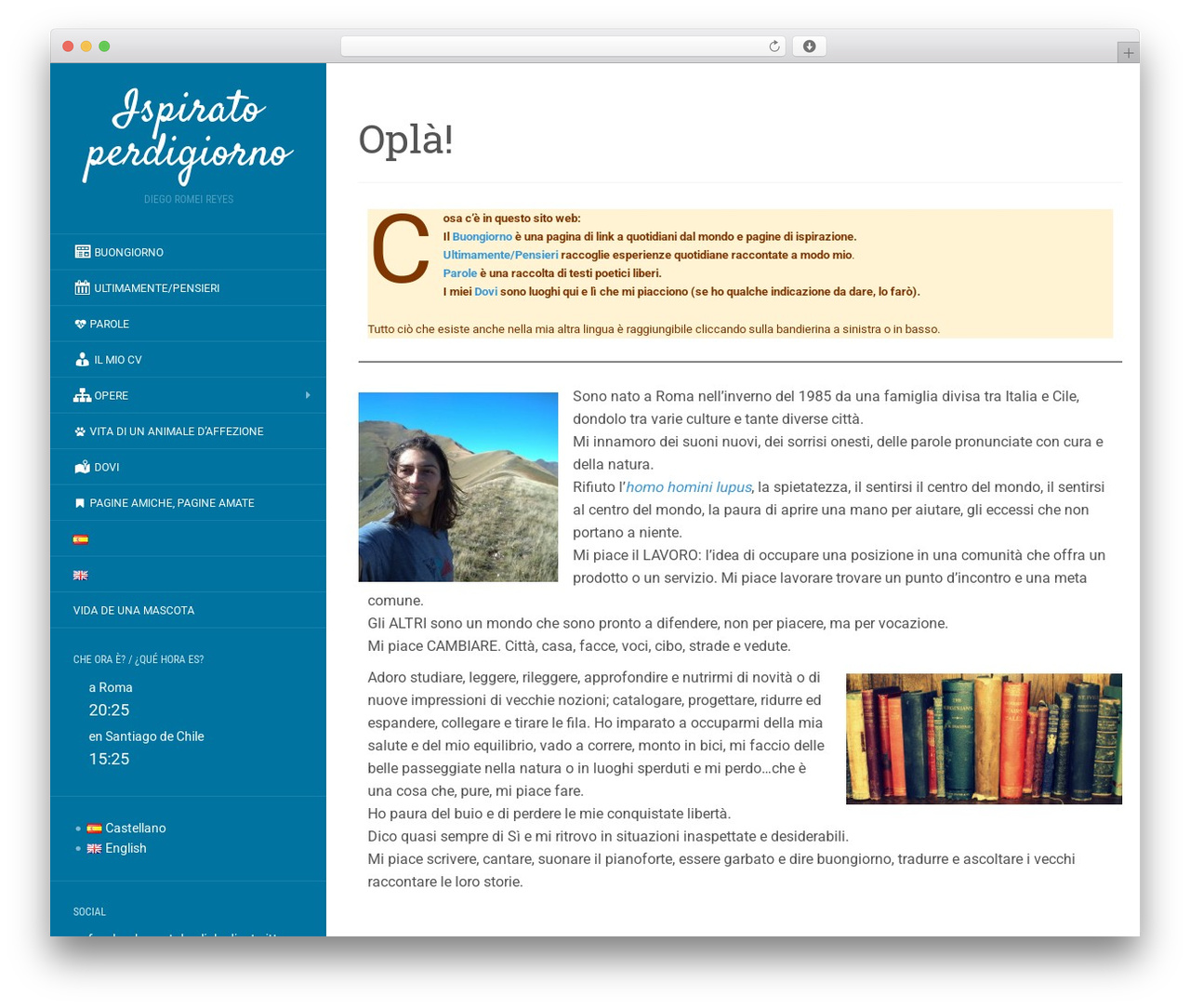 Flat premium WordPress theme - diegoromei.com