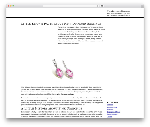 IntelliTheme WordPress website theme - diamond-earring.info
